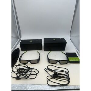 Set Of 2 NVidia 3D Vision Wireless Glasses | Stereoscopic 3D Movie Gaming | P854